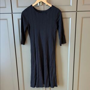 blair long sleeve denim maxi dress Blair Long Sleeve Denim Maxi Dress Washed Black